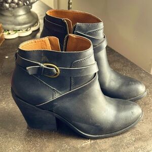 Lucky brand leather booties